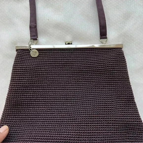 The Sak Crochet Brown Shoulder Bag - Picture 3 of 12